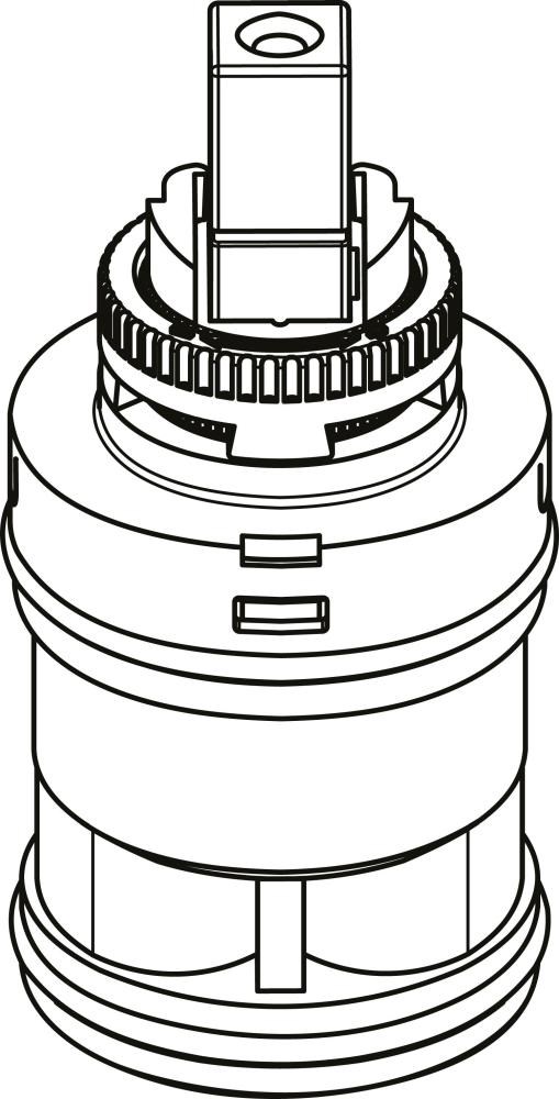 IS Kartusche, 35mm, für Bidet, m.Klick, mit Heisswasser-Temp  