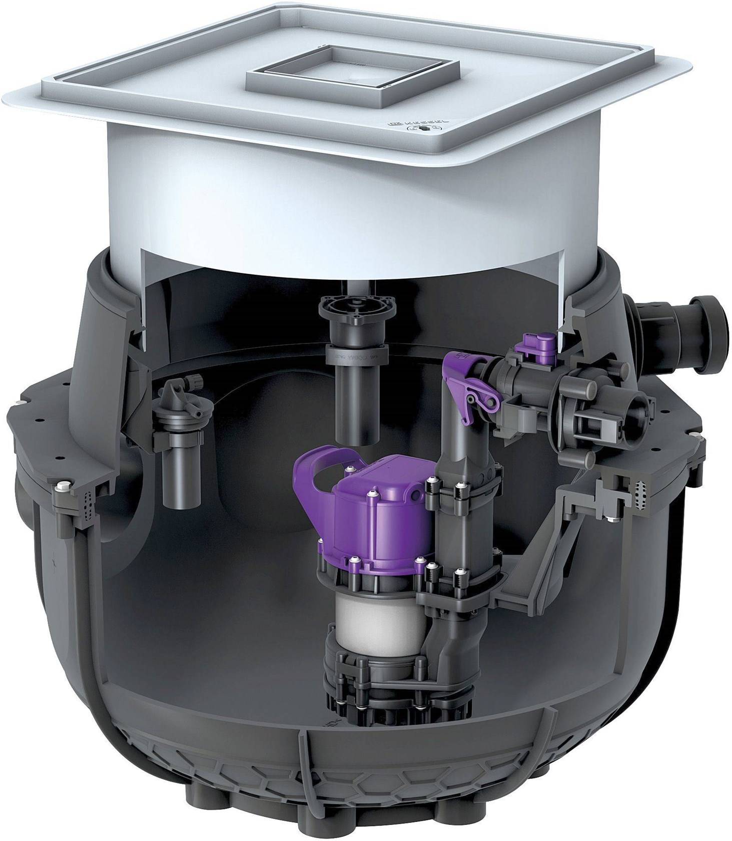 Kessel Hebean. Aqualift S Comp Mono Tron sw, Pu 500S1, 230 V, UFInst Köstner Fachzentrum GmbH